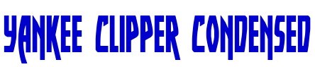 Yankee Clipper Condensed Schriftart